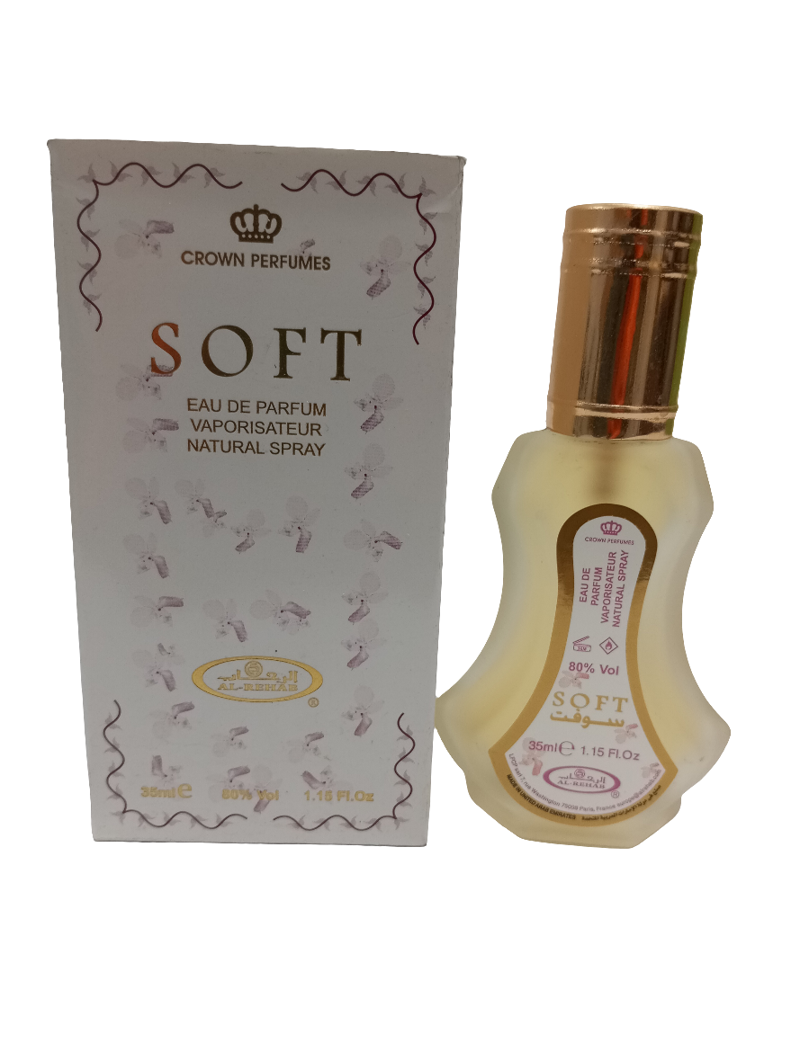 Soft Perfumes Crown Collection Natural Spray 35ML, White | TNB27a