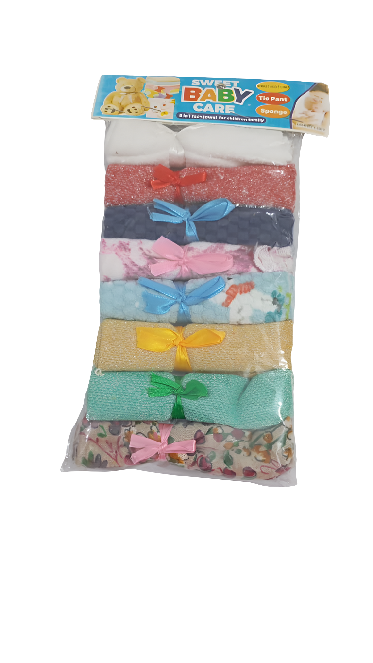 Sweet baby Care 8in1 Face Towel  (Washcloth) | GOM43a