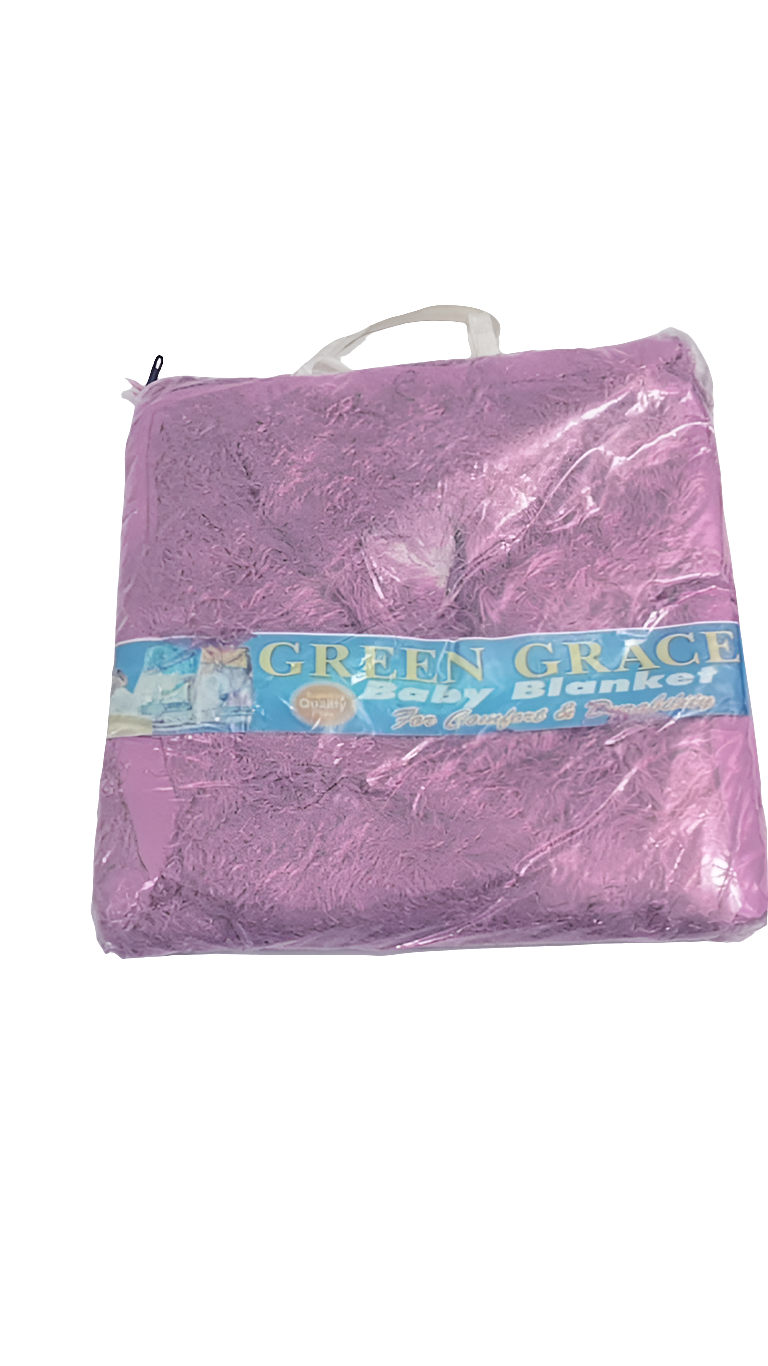 Green Grace Baby Blanket for Comfort and Durability, Pink | GOM42b