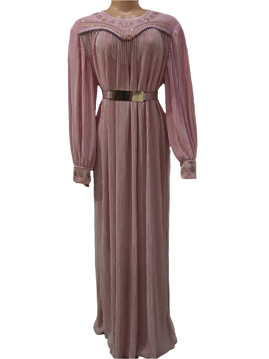 Super Fancy Long Gown (Dress) for Ladies 3XL, Pink | GBN3a