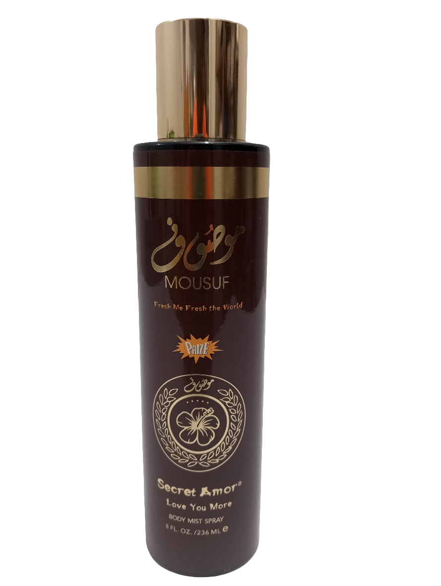 Secret Amor Mousuf Body Mist Spray 236ML, Brown | TNB26a