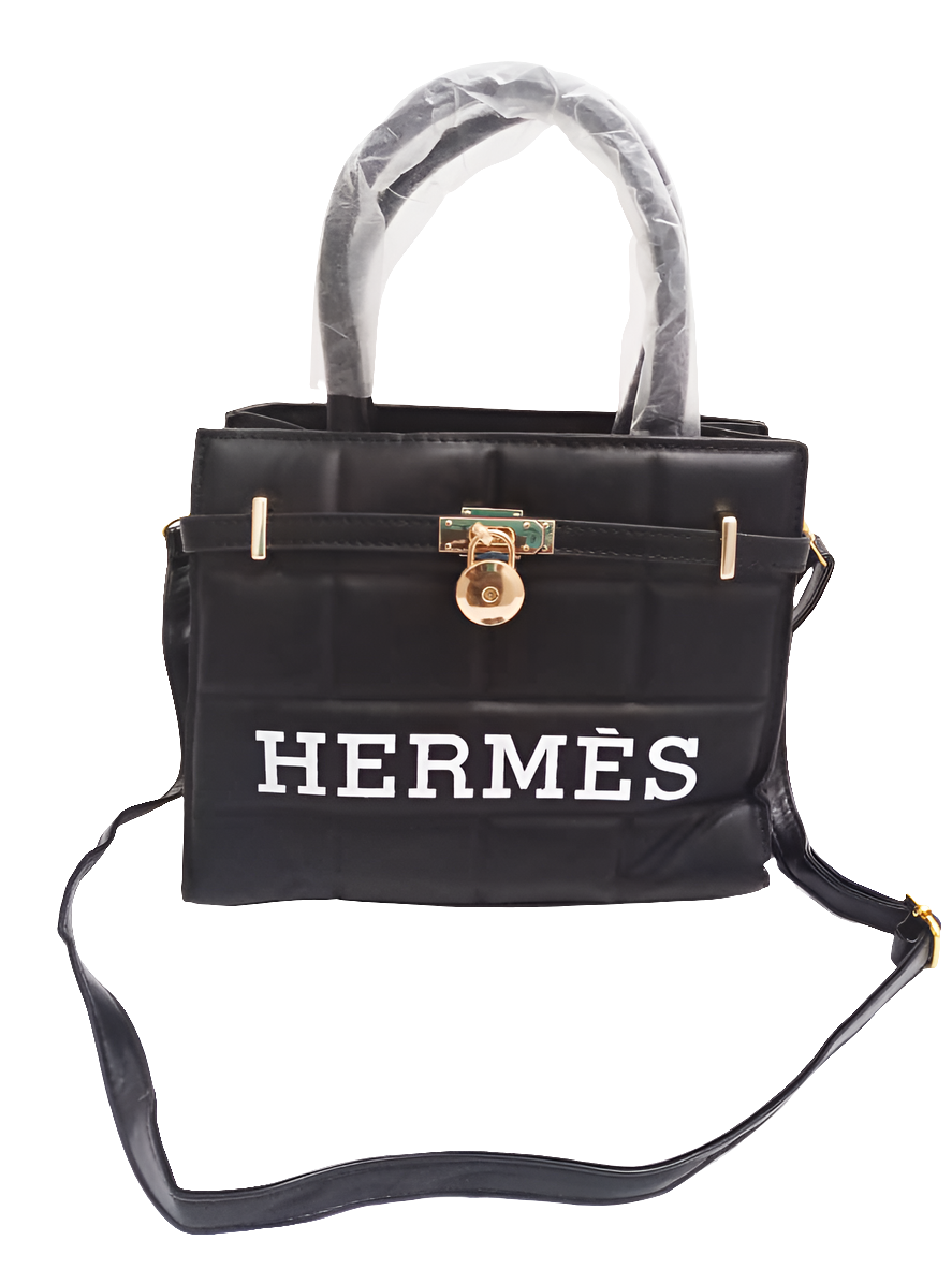 Designer Black Hermes Handbag | EBR3a