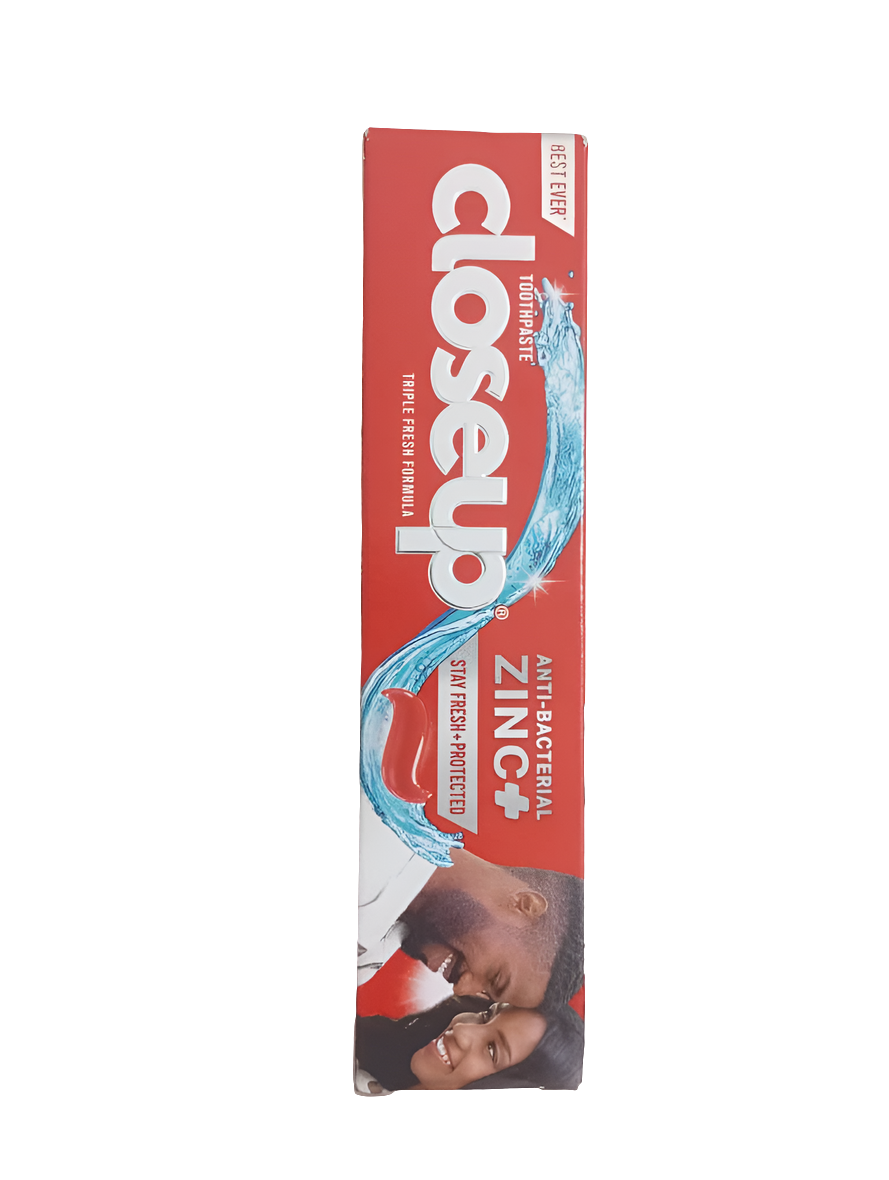 Best Ever Closeup Toothpaste Triple Fresh Formular Anti-Bacterial Zinc, Red, 37g l UCM12a