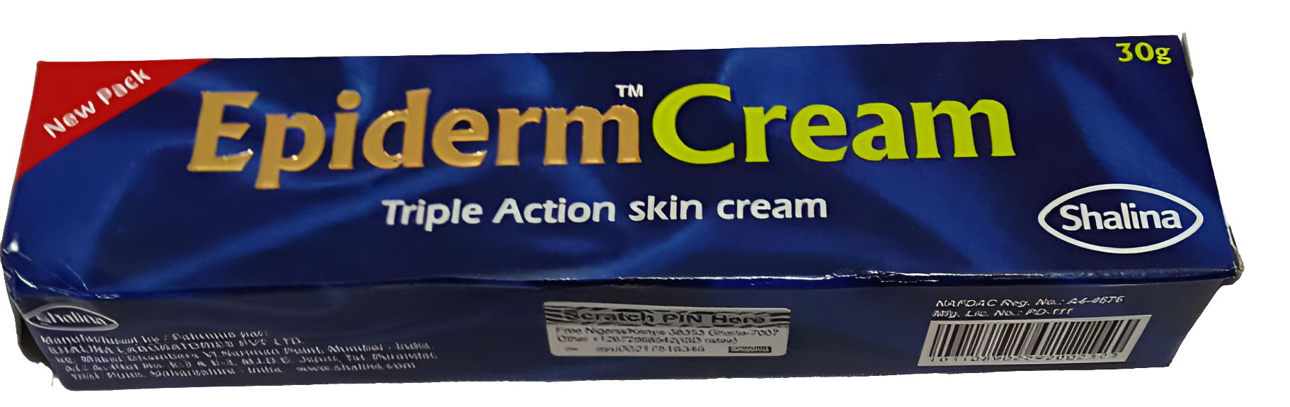 Epiderm Cream Triple Action Skin Cream Tube, 30g, Blue | LME2a – AGT ...