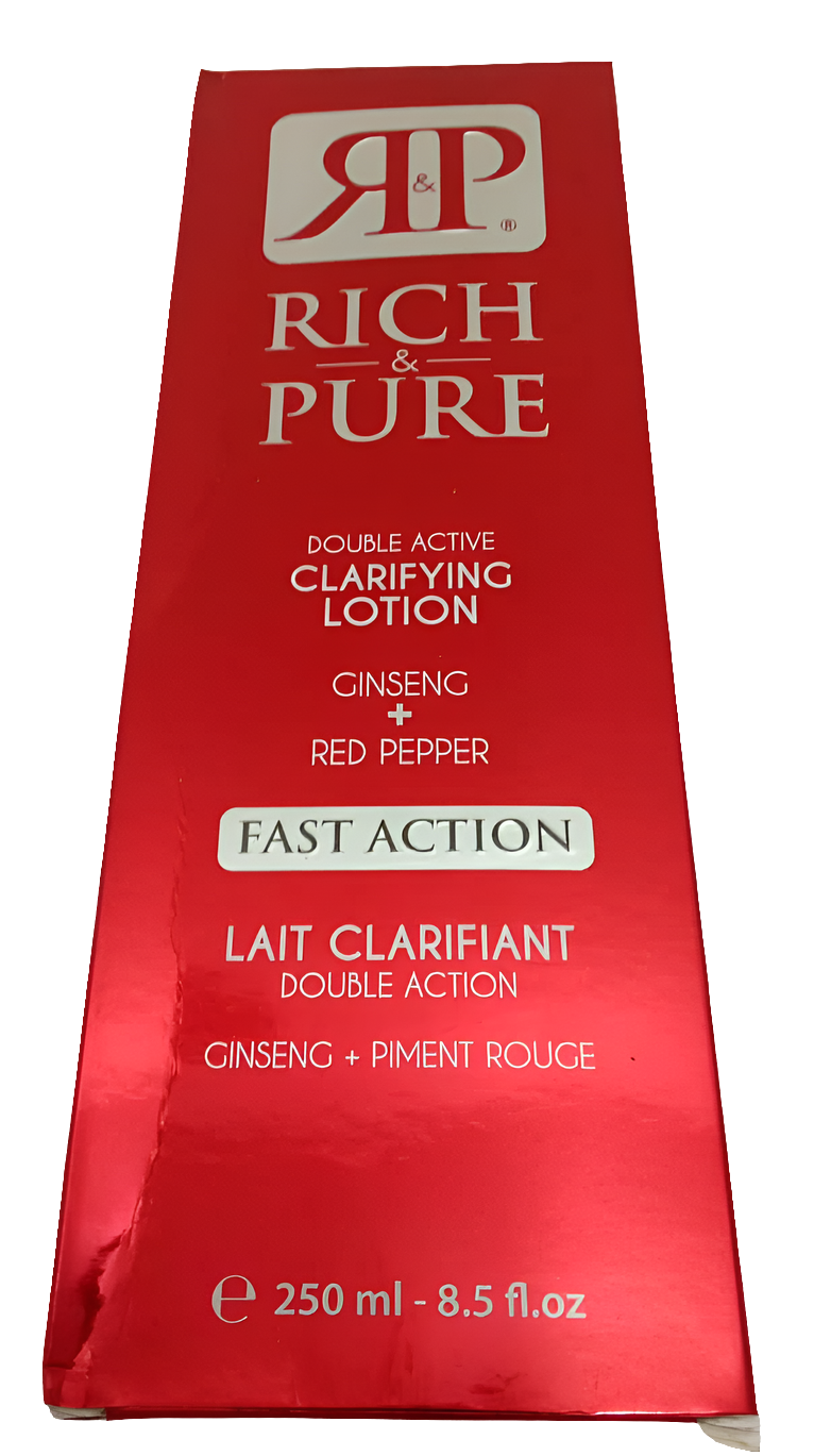 Rich & Pure Double Active Clarifying Lotion 250ML, Red | LME4a