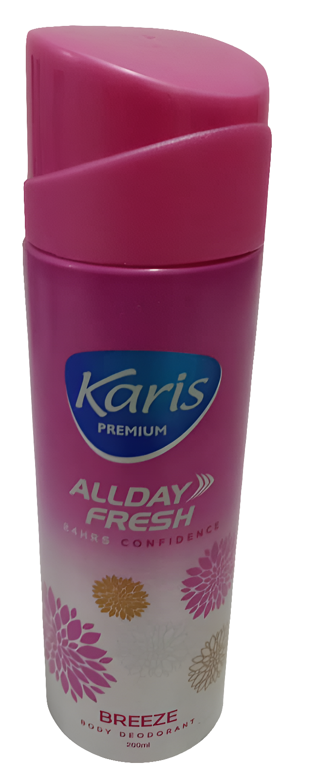 Karis Premium All Day Fresh Breeze Body Deodorant 200ML, Pink | TNB9d