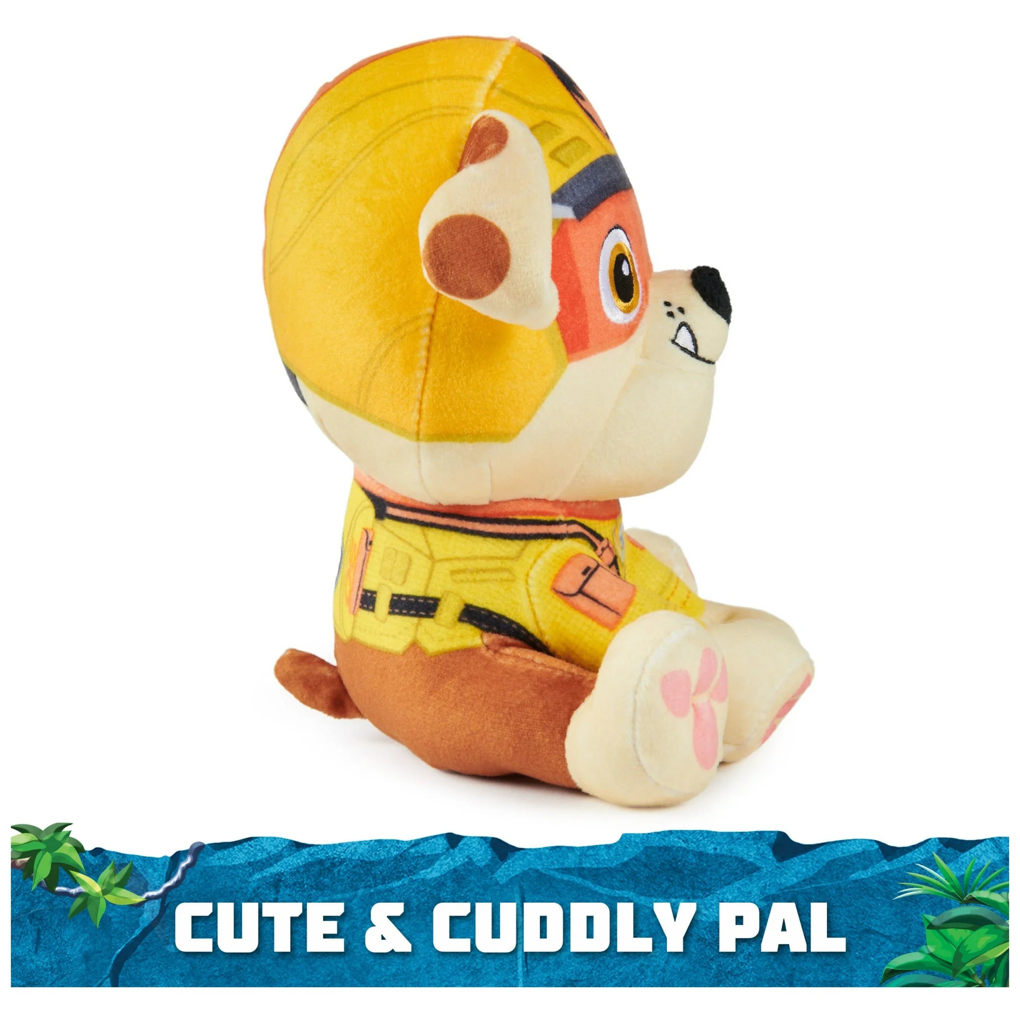 PAW Patrol Jungle Pups, Rubble 8-Inch Plush Toy  |  WTWL1052XA