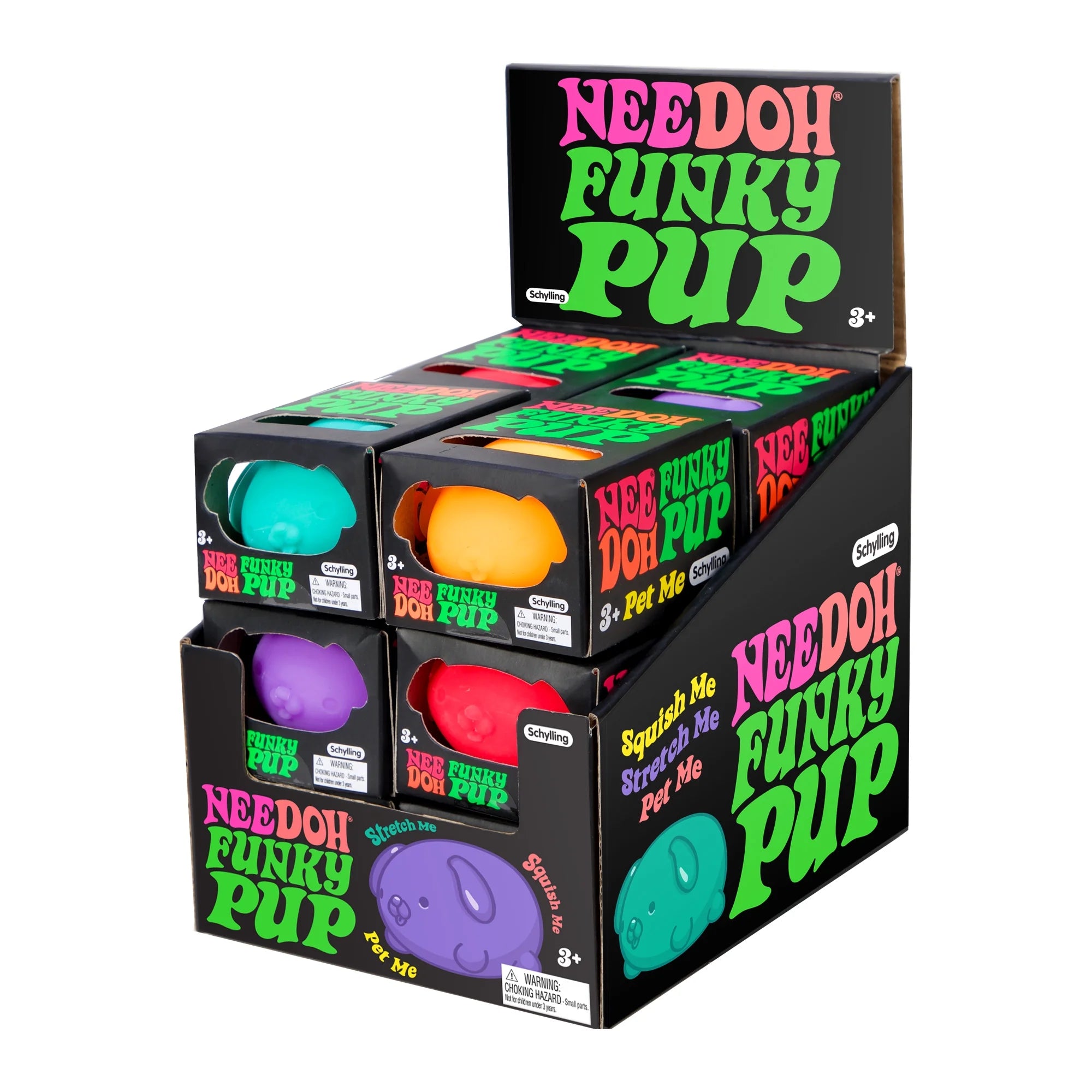 NeeDoh Funky Pup Novelty Fidget Toy, Multiple Colors, Children Ages 3+ |  WTWL932XA