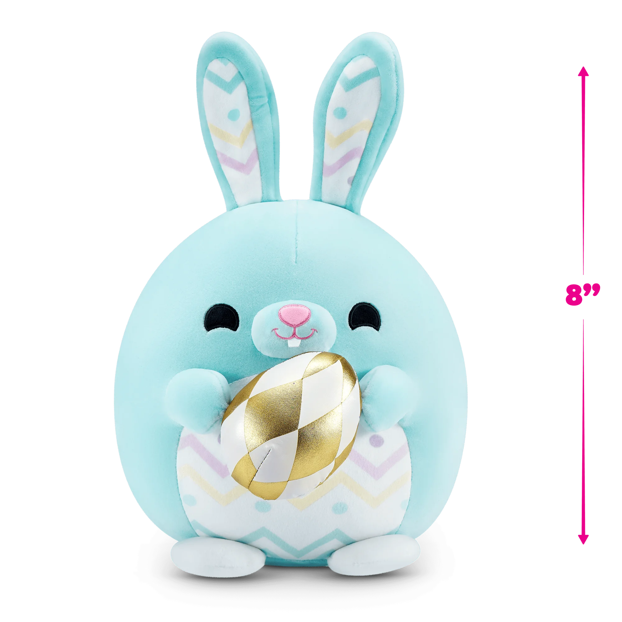 SNACKLES 8 inch Easter Snackle April the Bunny, Ultra Soft Collectible Plush Toy by ZURU | WTWL904XA
