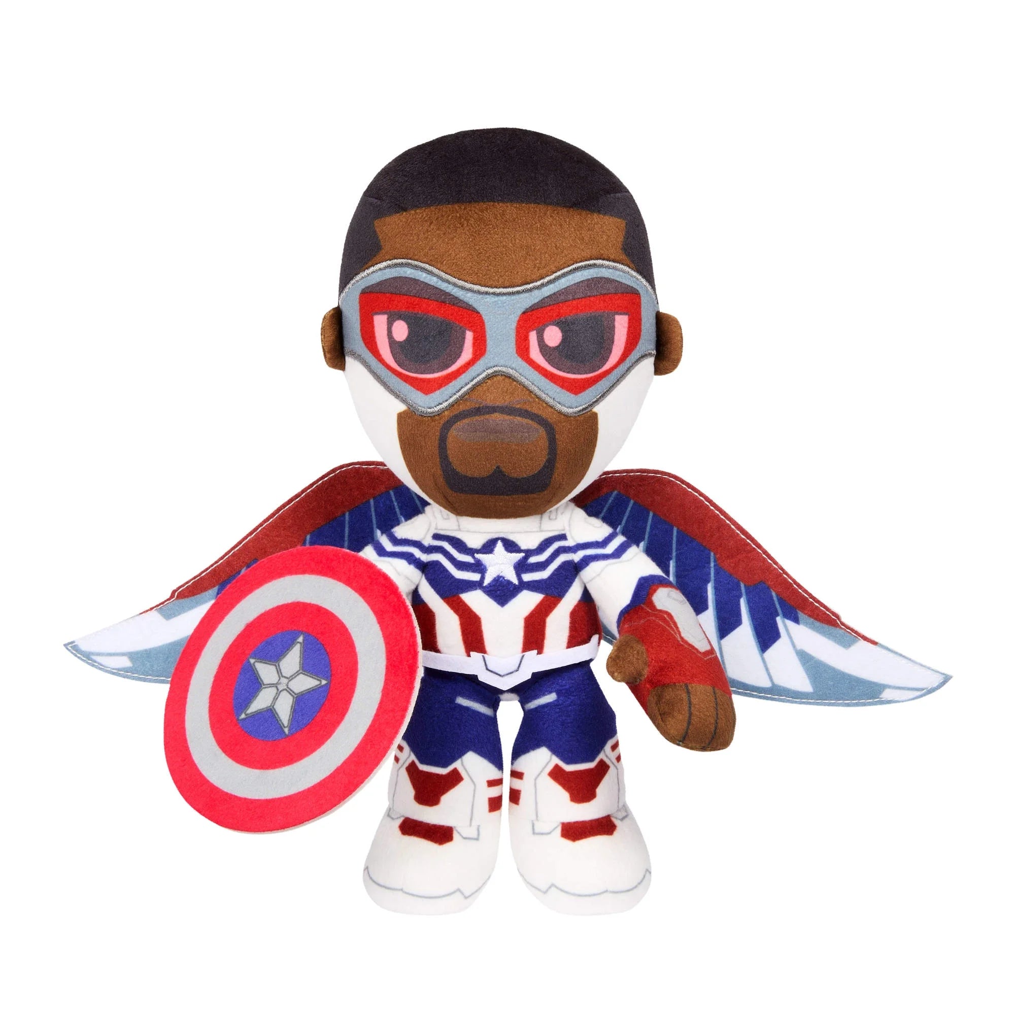 Marvel Plush Captain America: Brave New World Soft Doll, 8-inch Collectible Stuffed Super Hero Figure | WTWL843XA