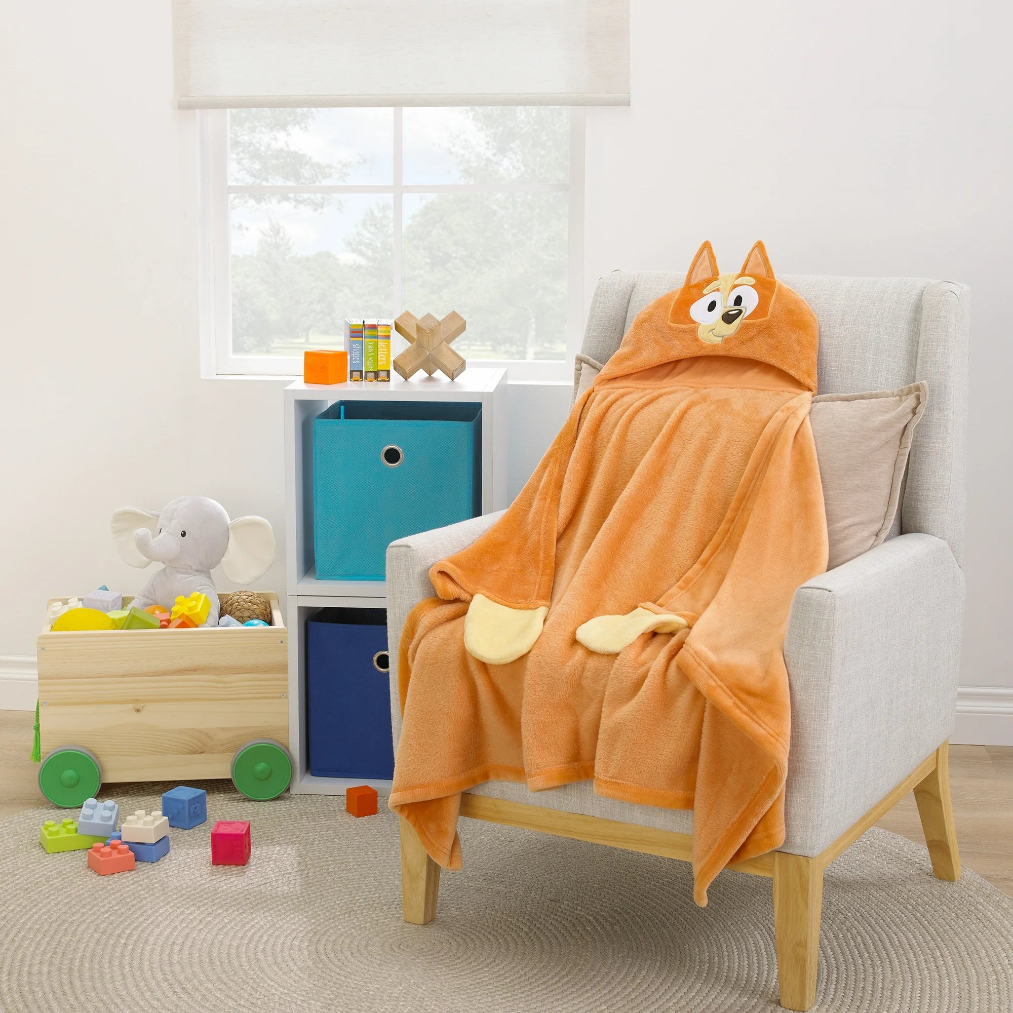 NoJo Bingo Hooded Toddler Blanket, Orange, Toddler Boy or Girl  | WTWL912XA