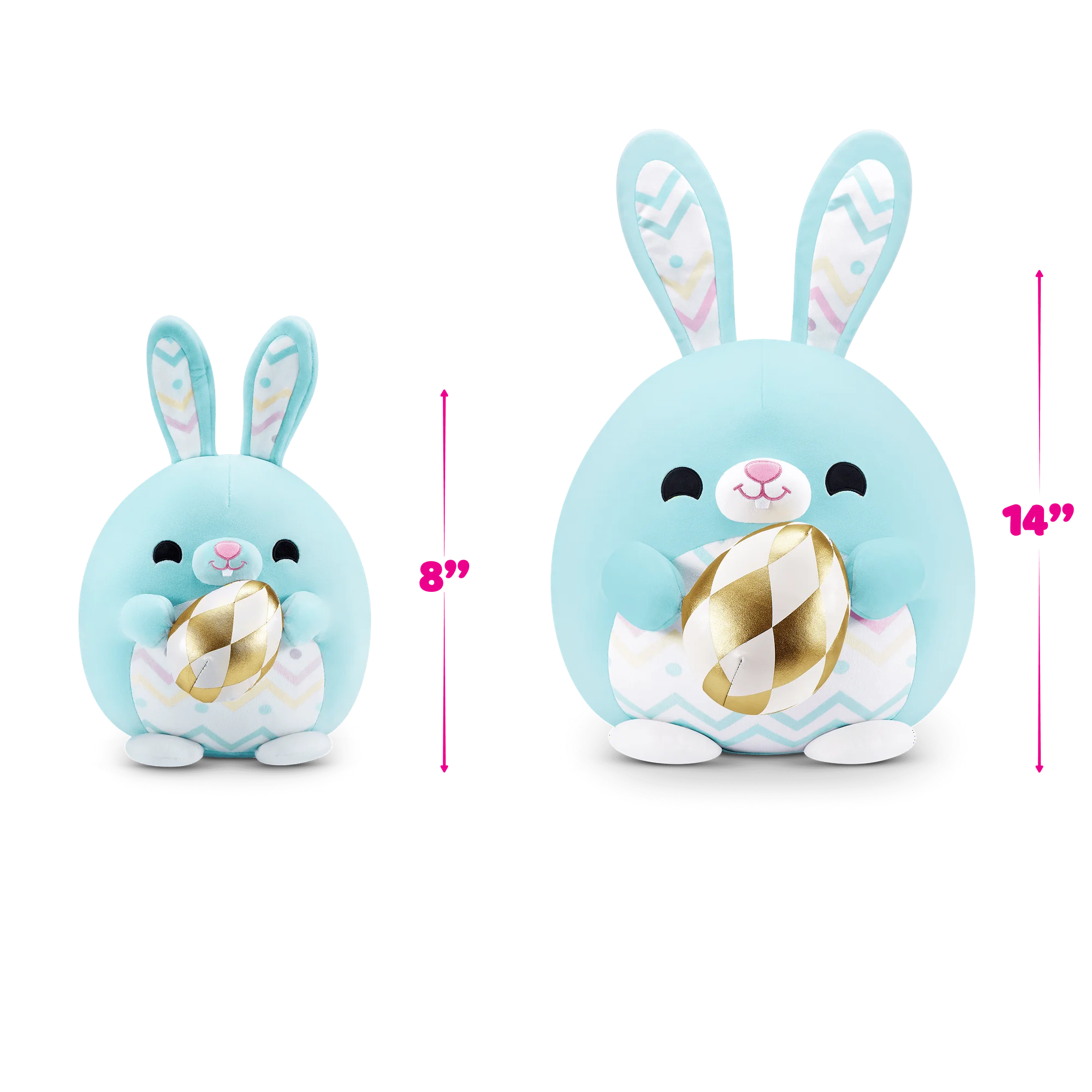 SNACKLES 8 inch Easter Snackle April the Bunny, Ultra Soft Collectible Plush Toy by ZURU | WTWL904XA