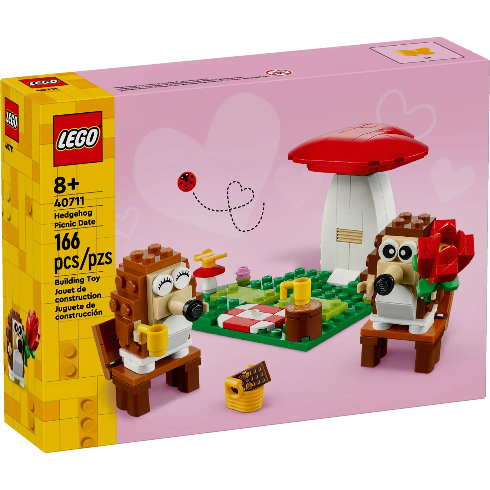 LEGO Hedgehog Picnic Date Building Toy - Animal Figures and Playset for Kids, Boys and Girls, Ages 8+ - Cute Gift with 2 Hedgehog Toys and Accessories | WTWL955XA