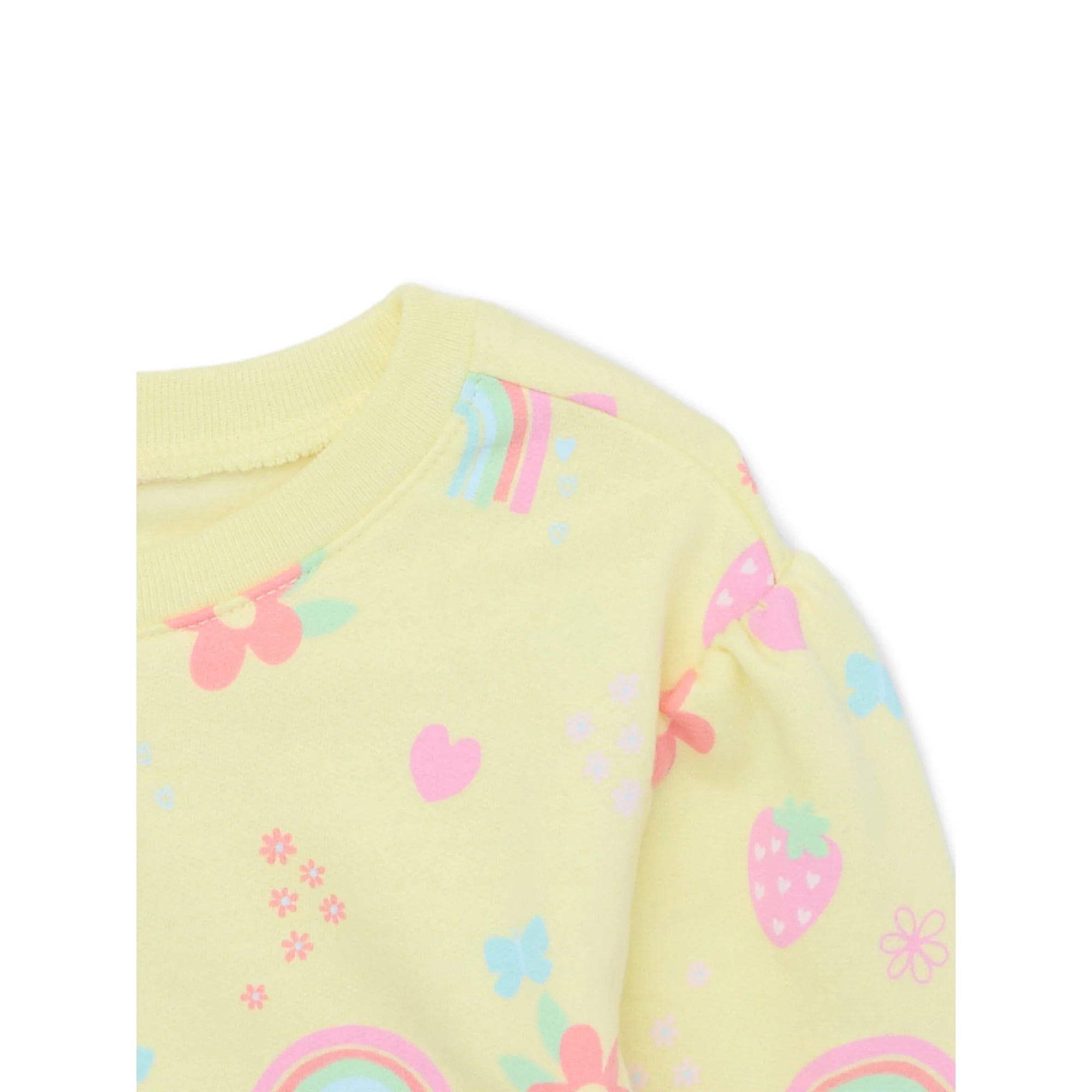 Garanimals Baby Girl Printed Fleece Top, Sizes 0-24 Months |   WTWL835XA