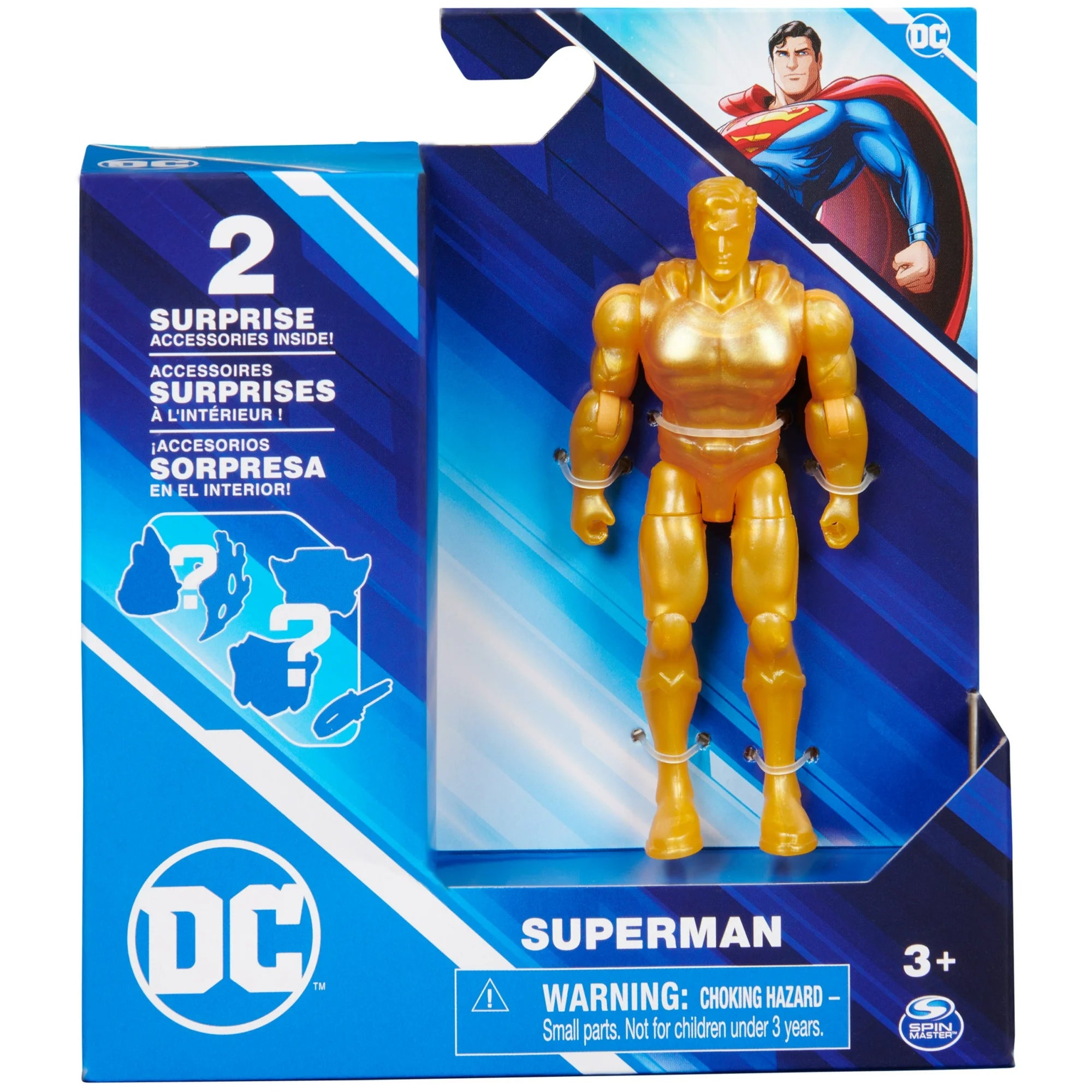 DC Comics, 4-Inch Superman Action Figure with Mystery Accessories |  WTWL1066XA