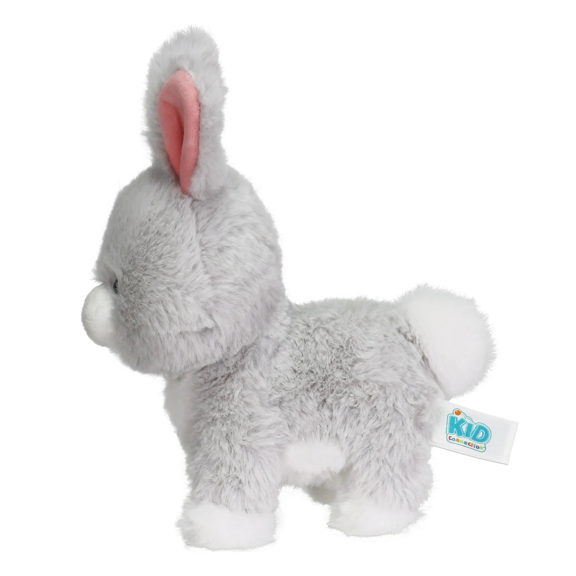 Kid Connection-Mini Walking Pet Grey Bunny 6inches | WTWL841XA