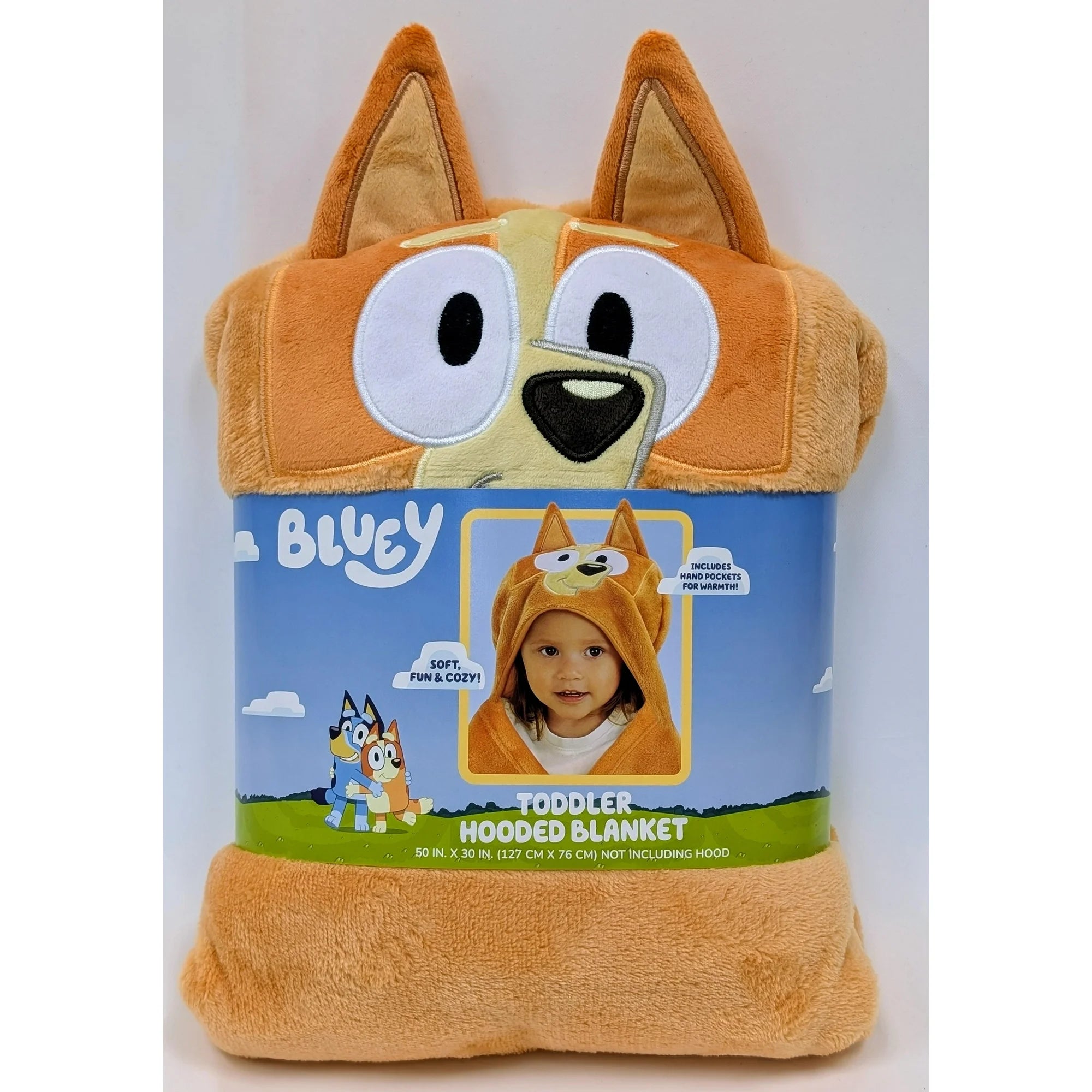 NoJo Bingo Hooded Toddler Blanket, Orange, Toddler Boy or Girl  | WTWL912XA