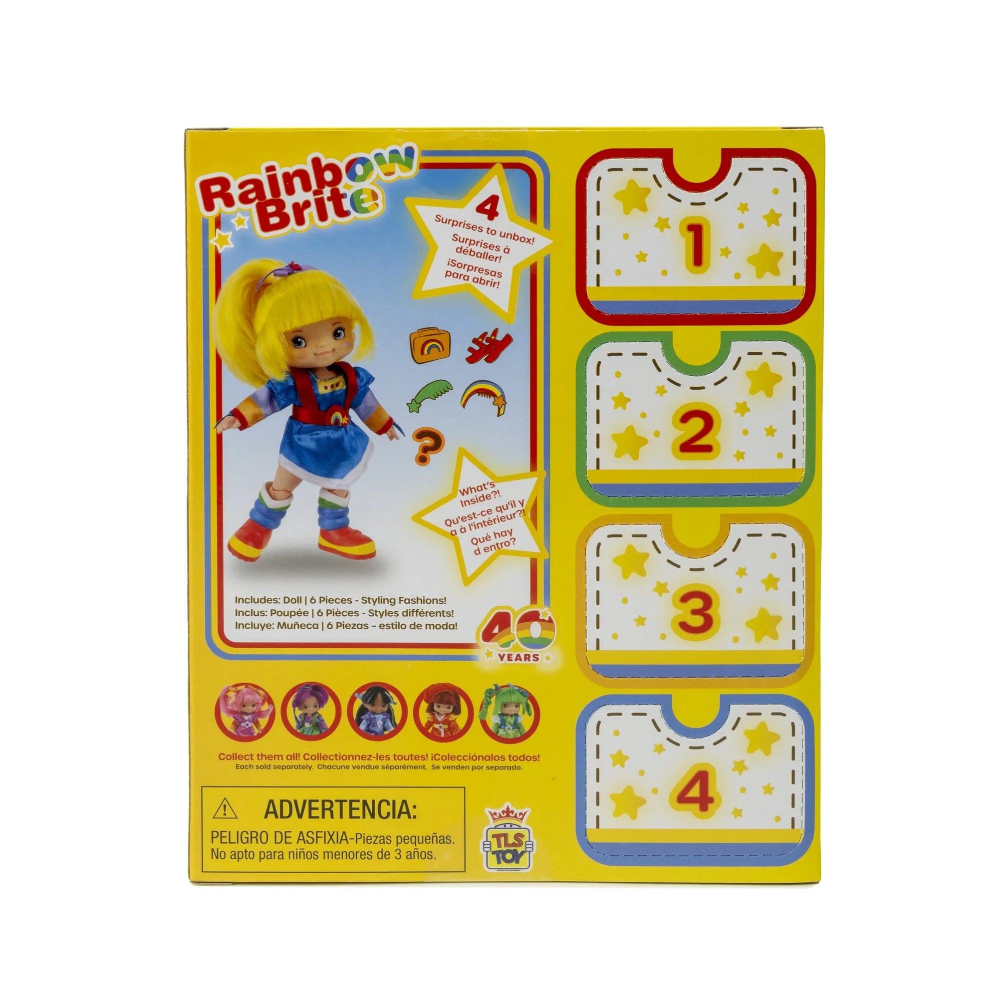 Rainbow Brite 5.5 inch Articulated Fashion Doll, Children Ages 3+ |  WTWL952XA