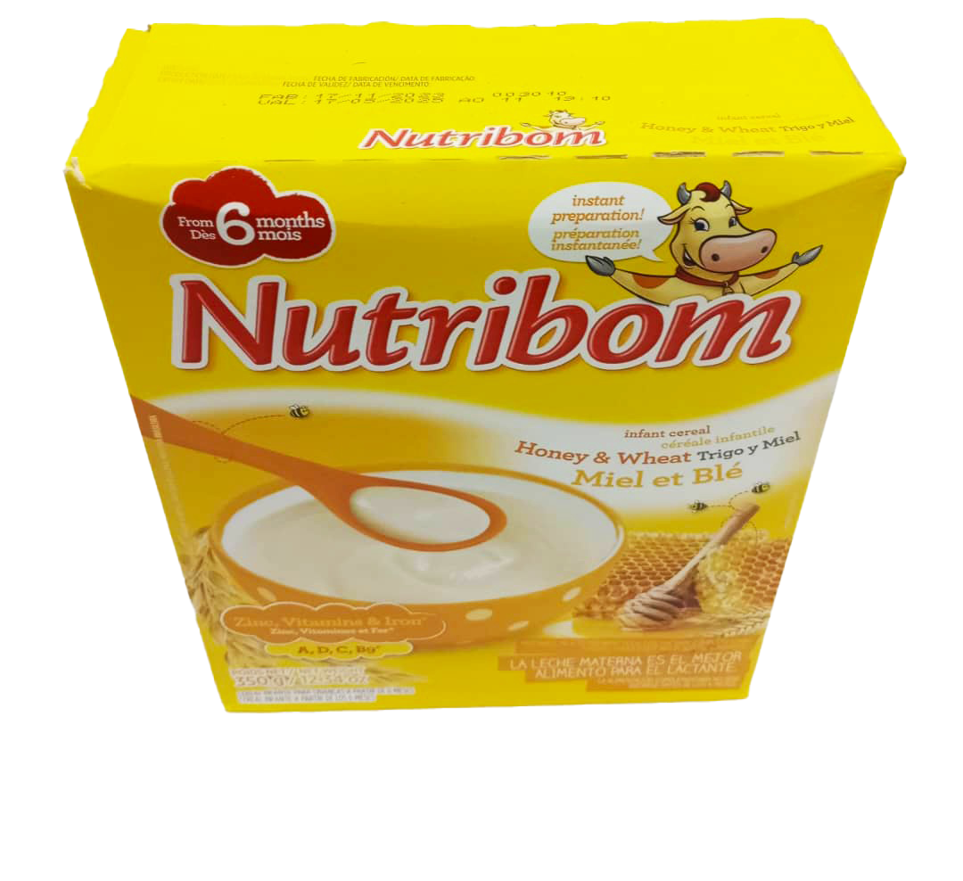 Nutribom Infant Cereal From 6 Months With Honey and Wheat, 350g | CWT15b