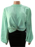 Trendy Designer Seven Fashion Top (Shirt, Blouse) for Ladies 2XL, Light Green | CYZ1a