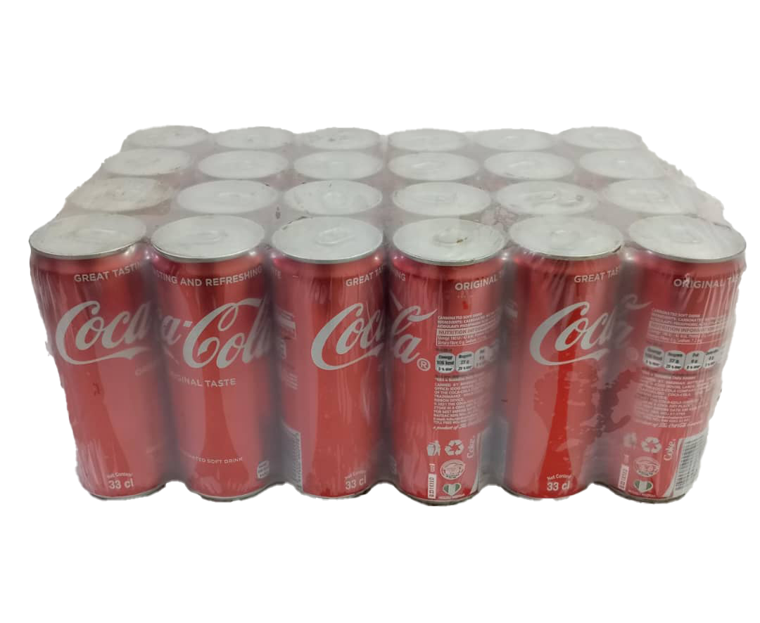 Coca-Cola Original Taste Carbonated Soft Drink, 33CL, Pack of 24 |BCL30a