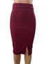 Super Classy Ladies Skirt For All Occasions, Wine Red| MNE5b