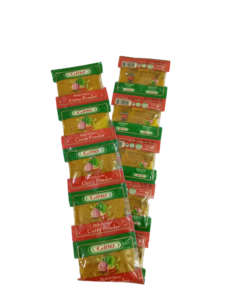 Gino Herbs & Spices Curry Powder 10 Pieces Per Roll 35g | GNV8a