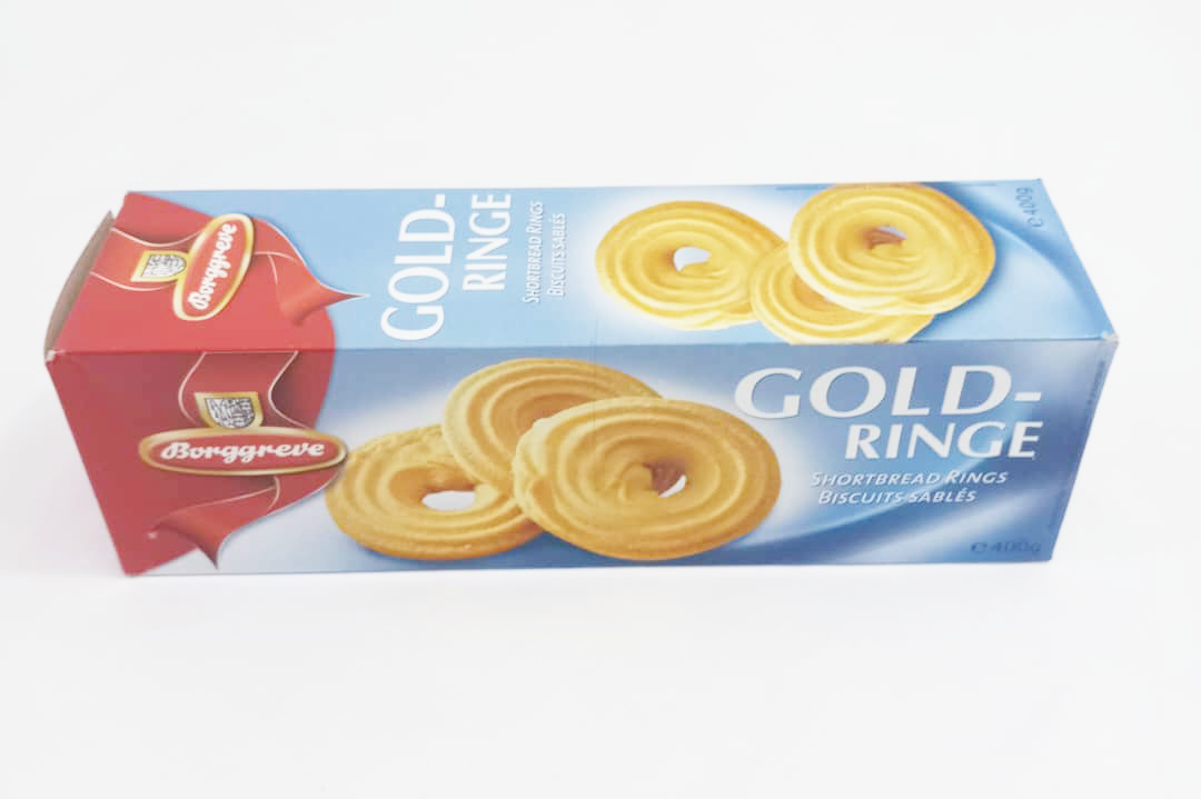 Borggreve Gold - Ring Shortbread Rings Biscults Sables, 400g |GMP17a