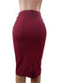 Super Classy Ladies Skirt For All Occasions, Wine Red| MNE5b