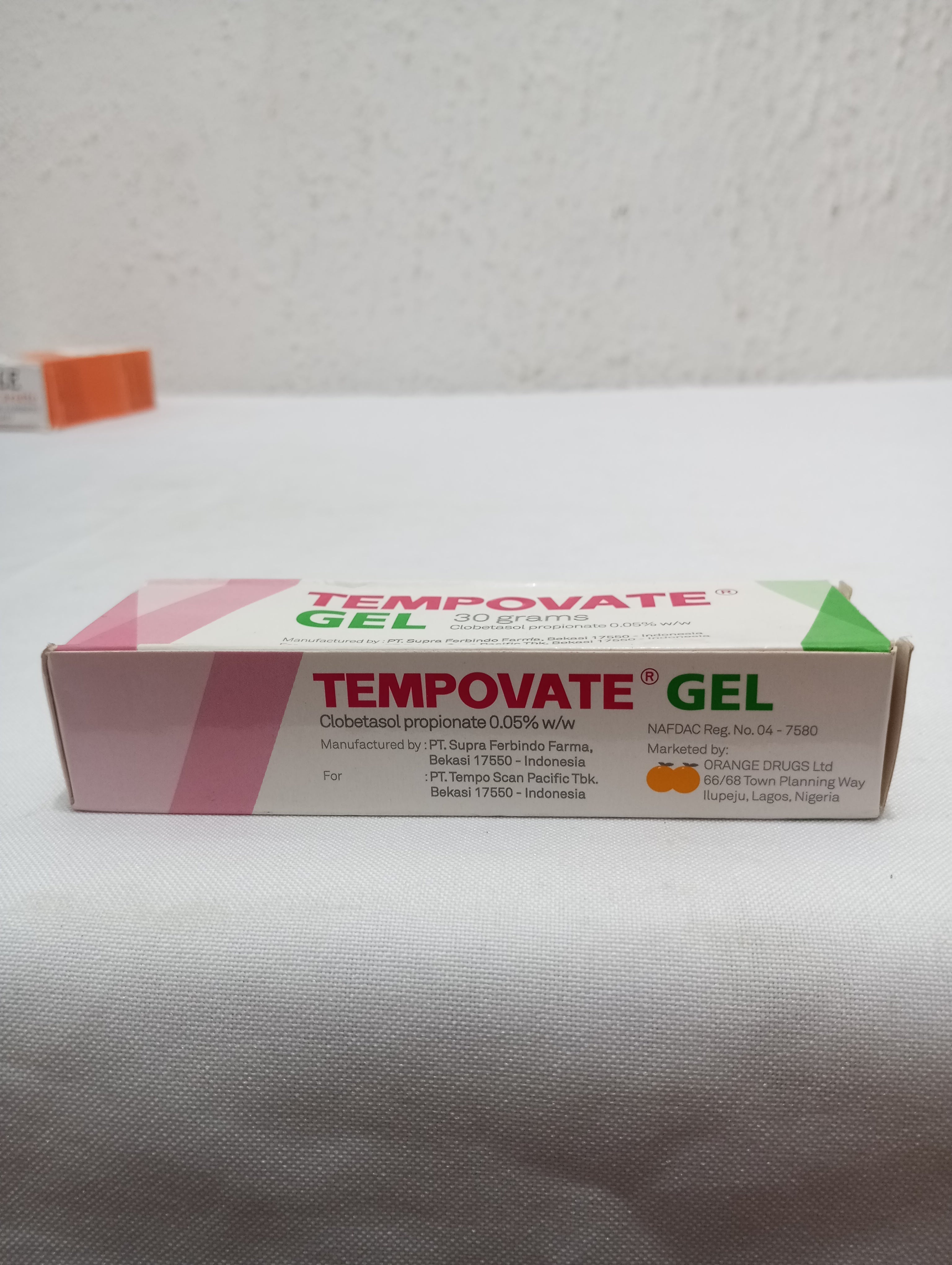 Tempovate Gel Tube 30g, Pink | BSE22a