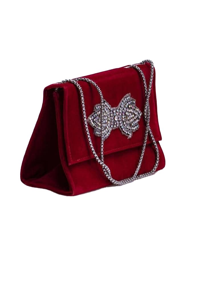 Classy Mini Velvet Brooch Bag | RDNG59a