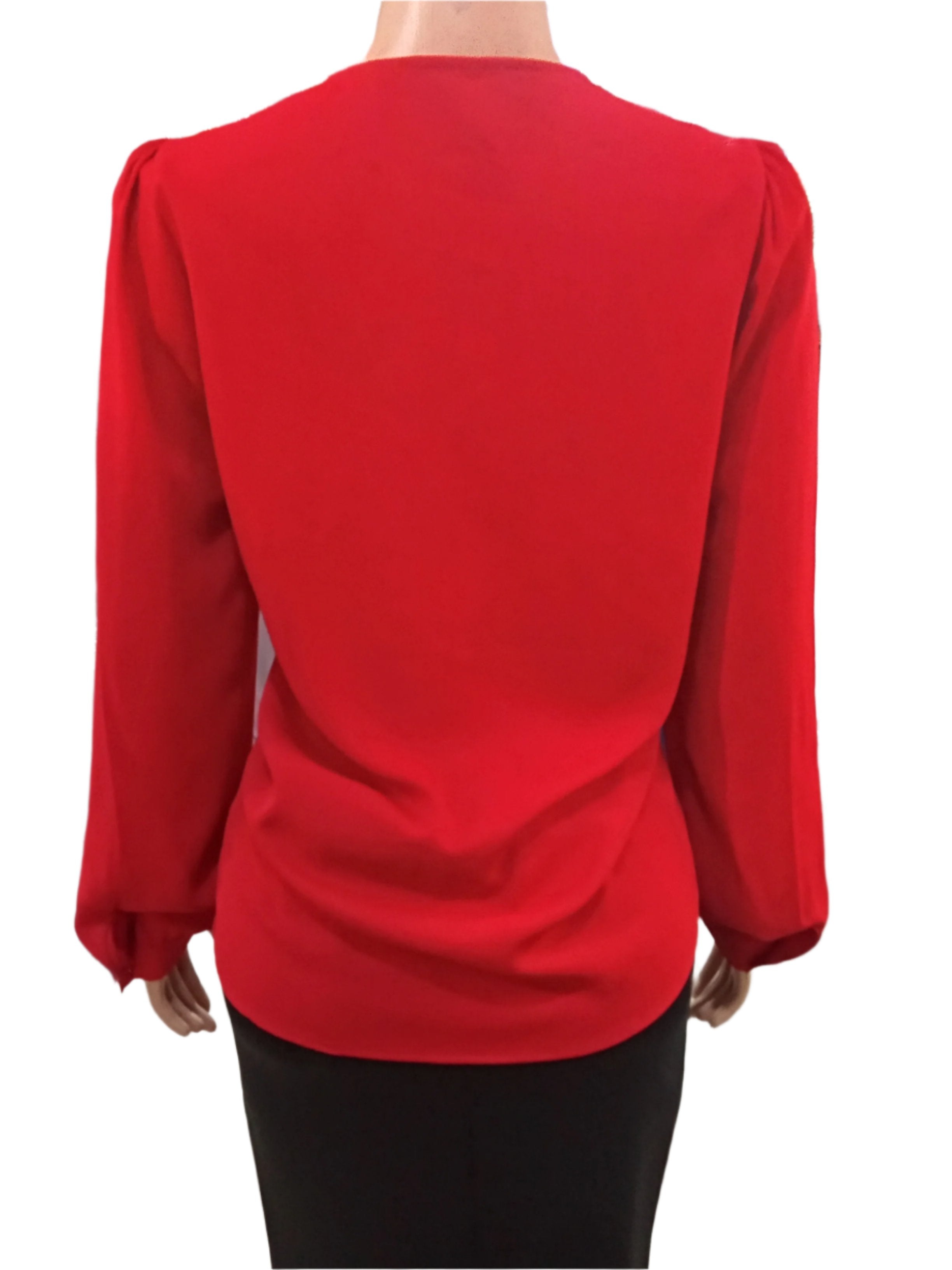 Top Class Quality Classy Top (Shirt, Blouse) for Ladies 4XL, Red | MNE7d