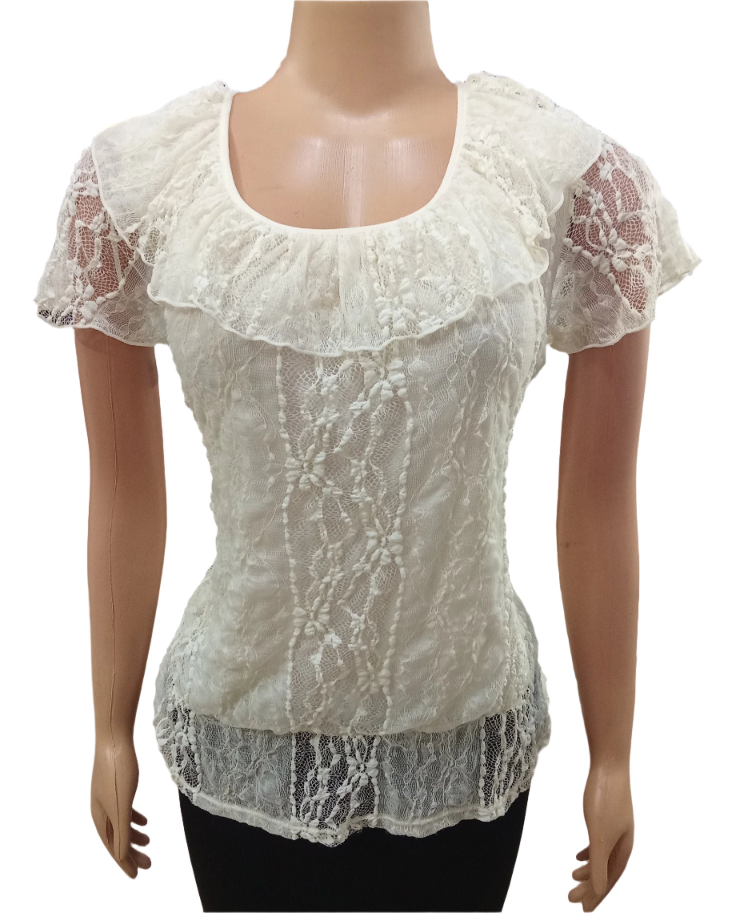 Designer French Lace Top (Blouse) for Ladies  | AFQE3