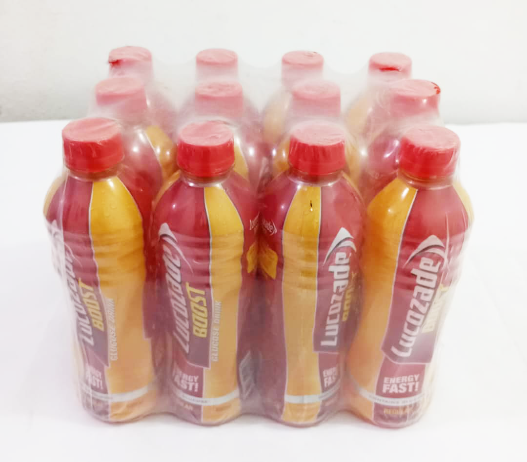 Lucozade Boost Energy Fast Glucose Drink, 450ML, Pack of 12 | BCL23a