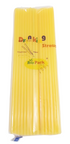 Drinking Straw Bio Pack of 60 pieces, Yellow | GMC9c