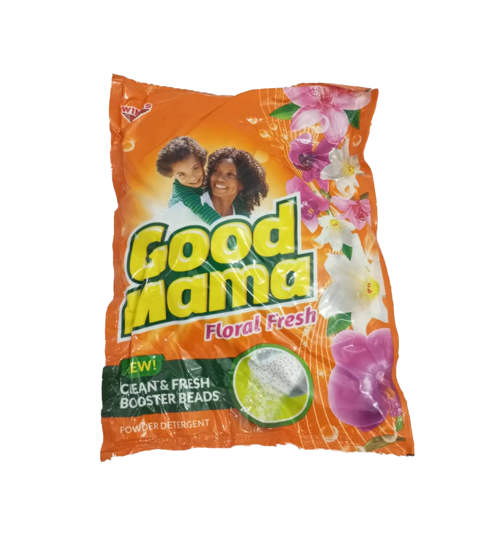 Good Mama Lemon Fresh New Clean & Fresh Booster Beads Powder Detergent Orange, 80g | EVG68a