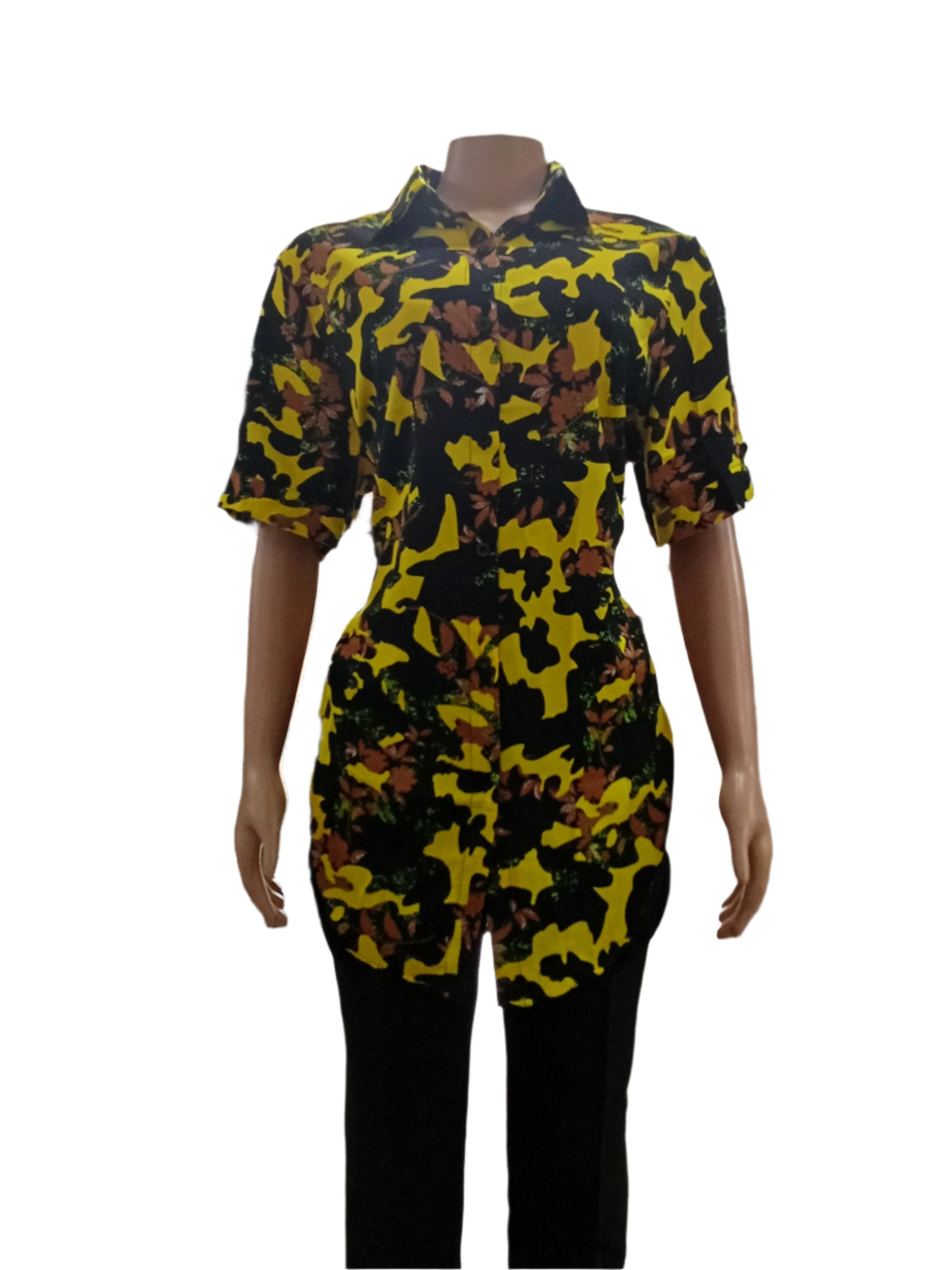 Stylish Ladies Top Multi-colors 2XL, Yellow | NBN3a