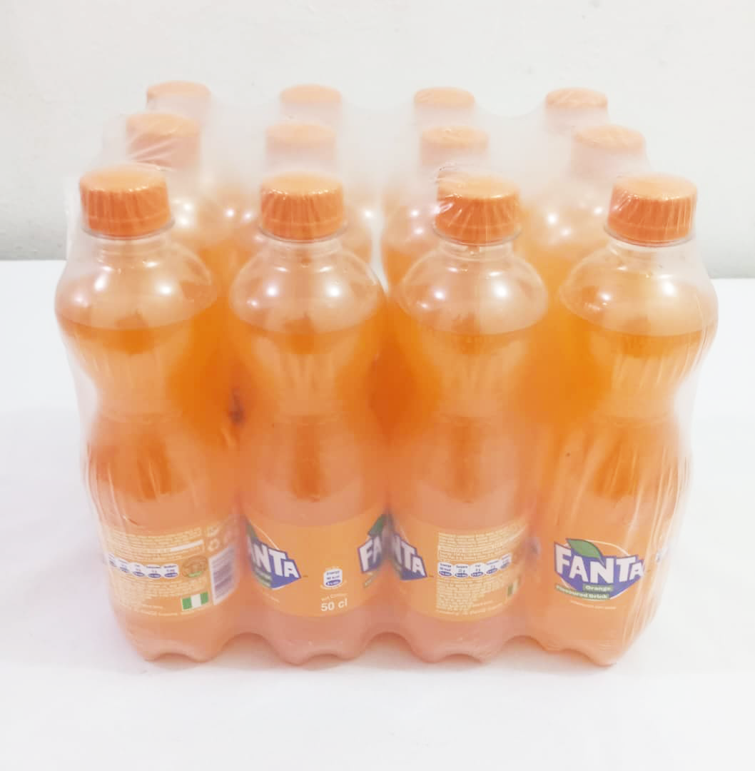 Fanta Orange Flavoured Drink, Carbonated Soft Drink, 50CL, Pack of 12 | BCL5a