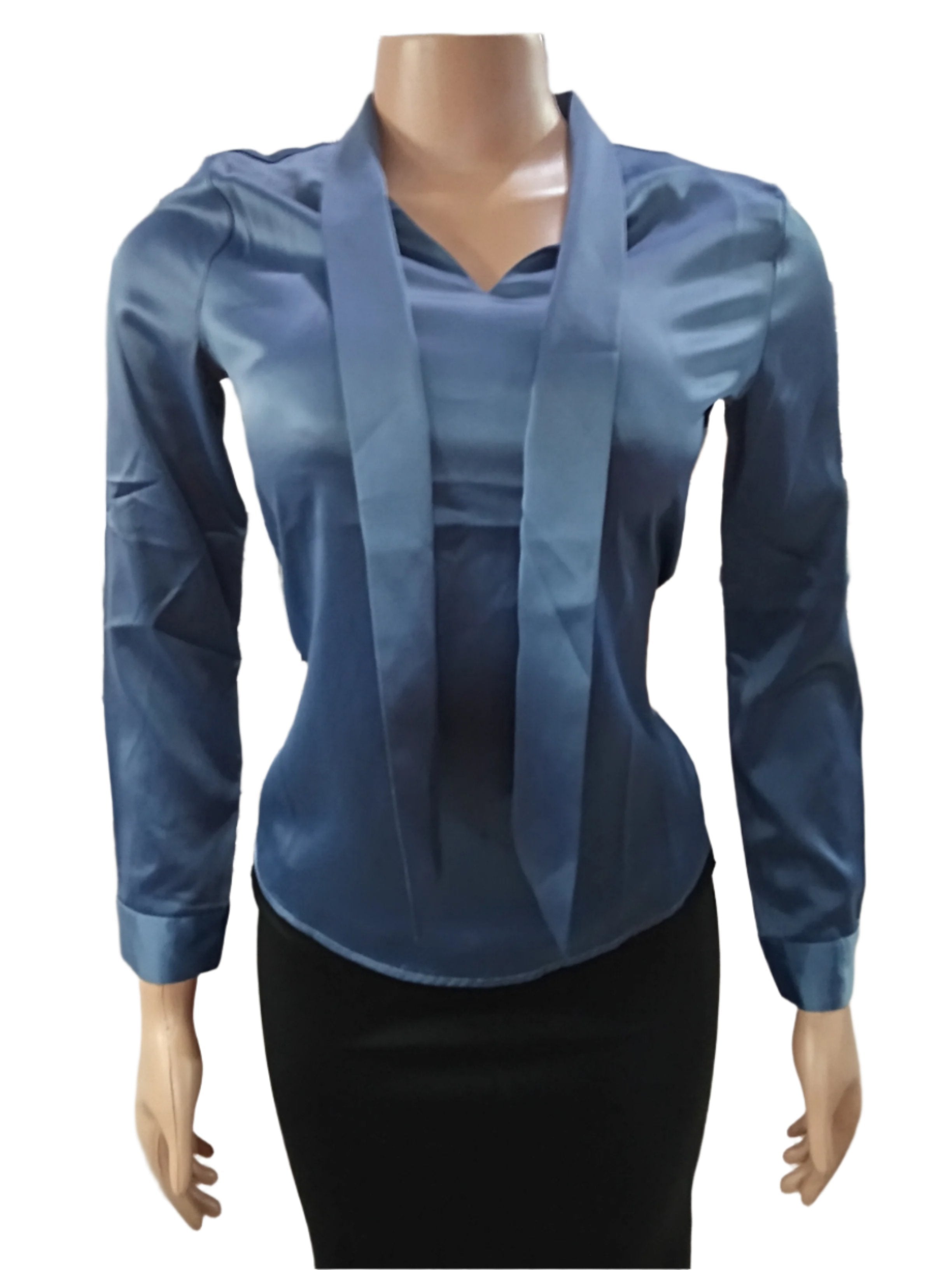 Stylish Trendy Shirt (Top)  for Ladies Small Size, Blue | DBK7b