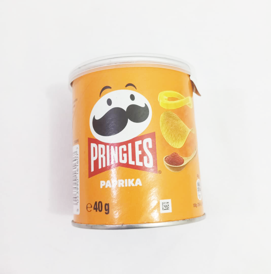 Pringles Paprika Potato Chips, Orange, 40g |GMP36b