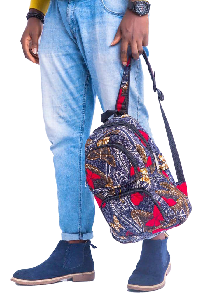 Exclusive Ankara Bipocket Backpack | RDNG44a