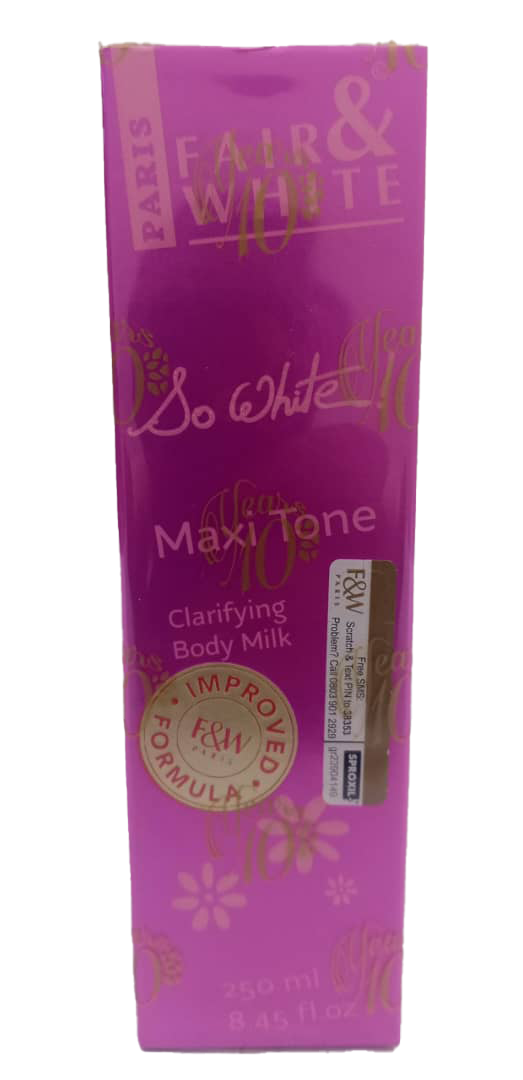 So White Lotion Maxitone With Clarifying Body Milk 8.45fl.Oz 250ML | MLD86a