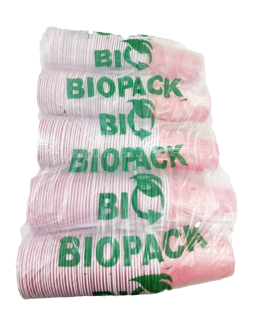 A Roll Of Bio Pack Big Disposable Red Cup 50pieces Per Roll, | GMC10a