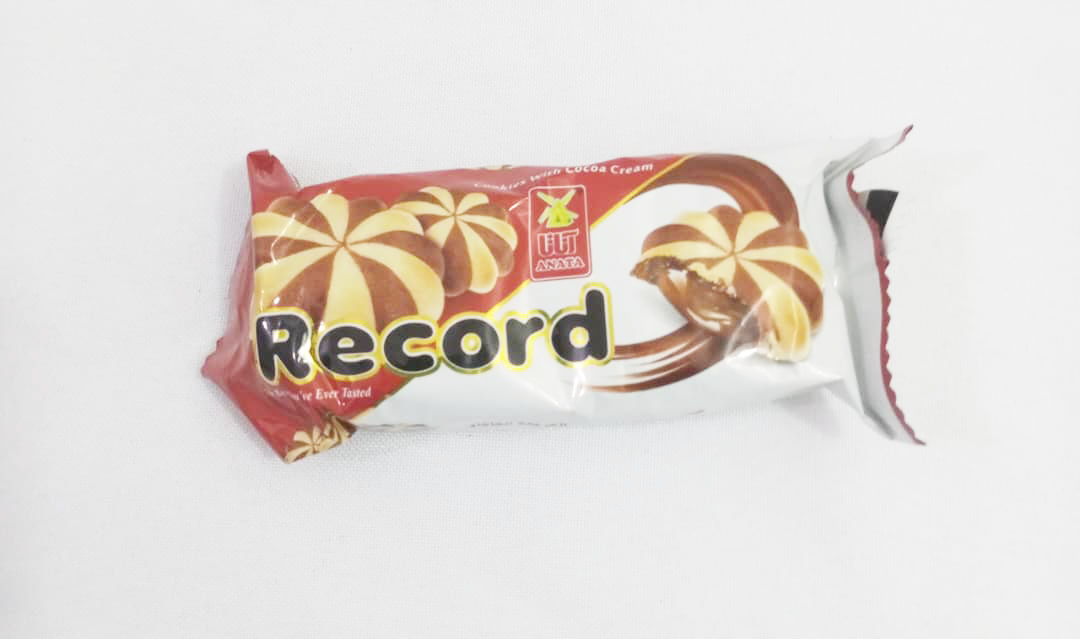 Record Cookies With Cocoa Cream, 40g |GMP40a