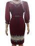 Trending Fashion Stone Gown (Dress) for Ladies 2XL, Wine Red | MNE4b