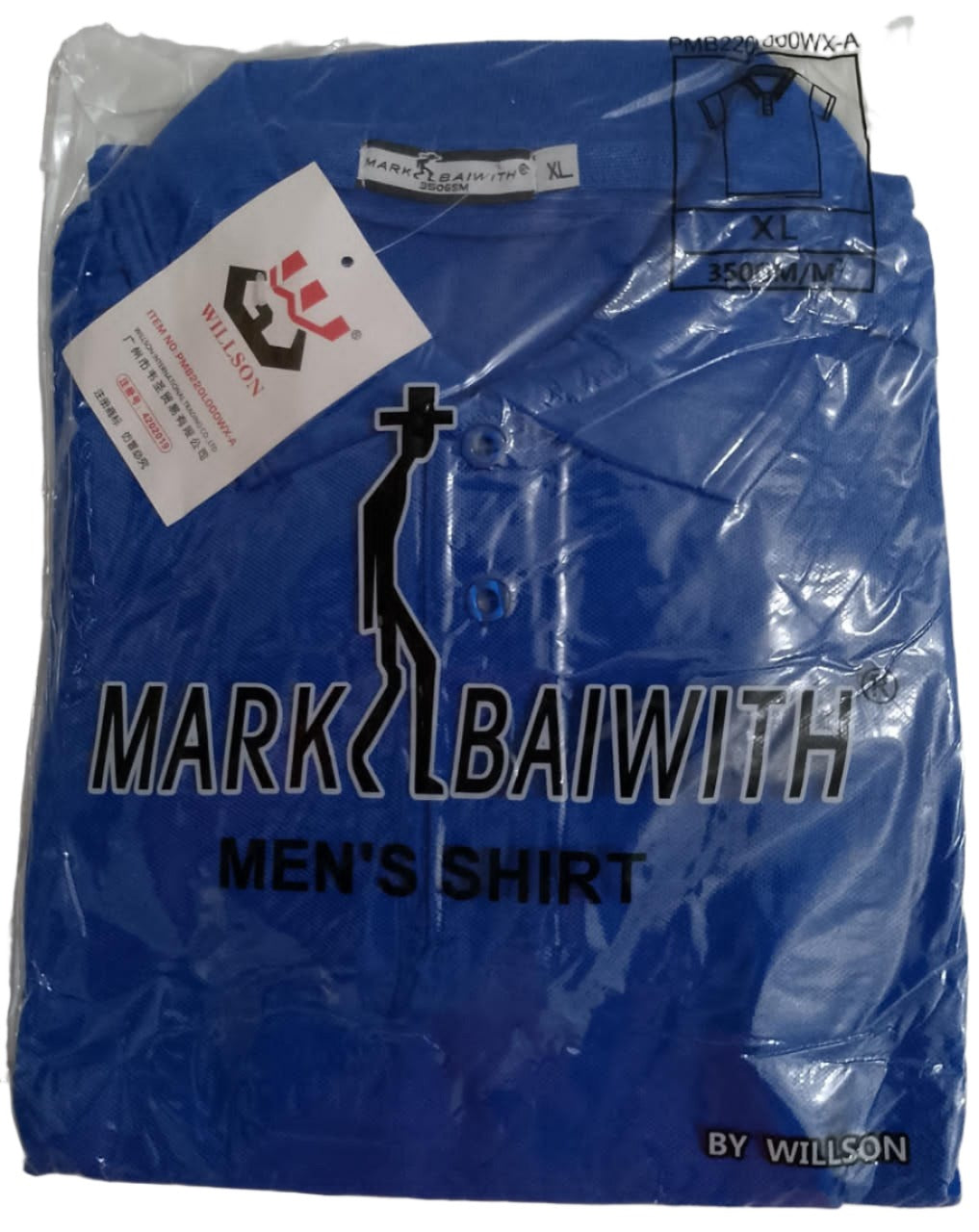 High Quality Mark Baiwth Men's Shirt XL, Blue | UHP1d