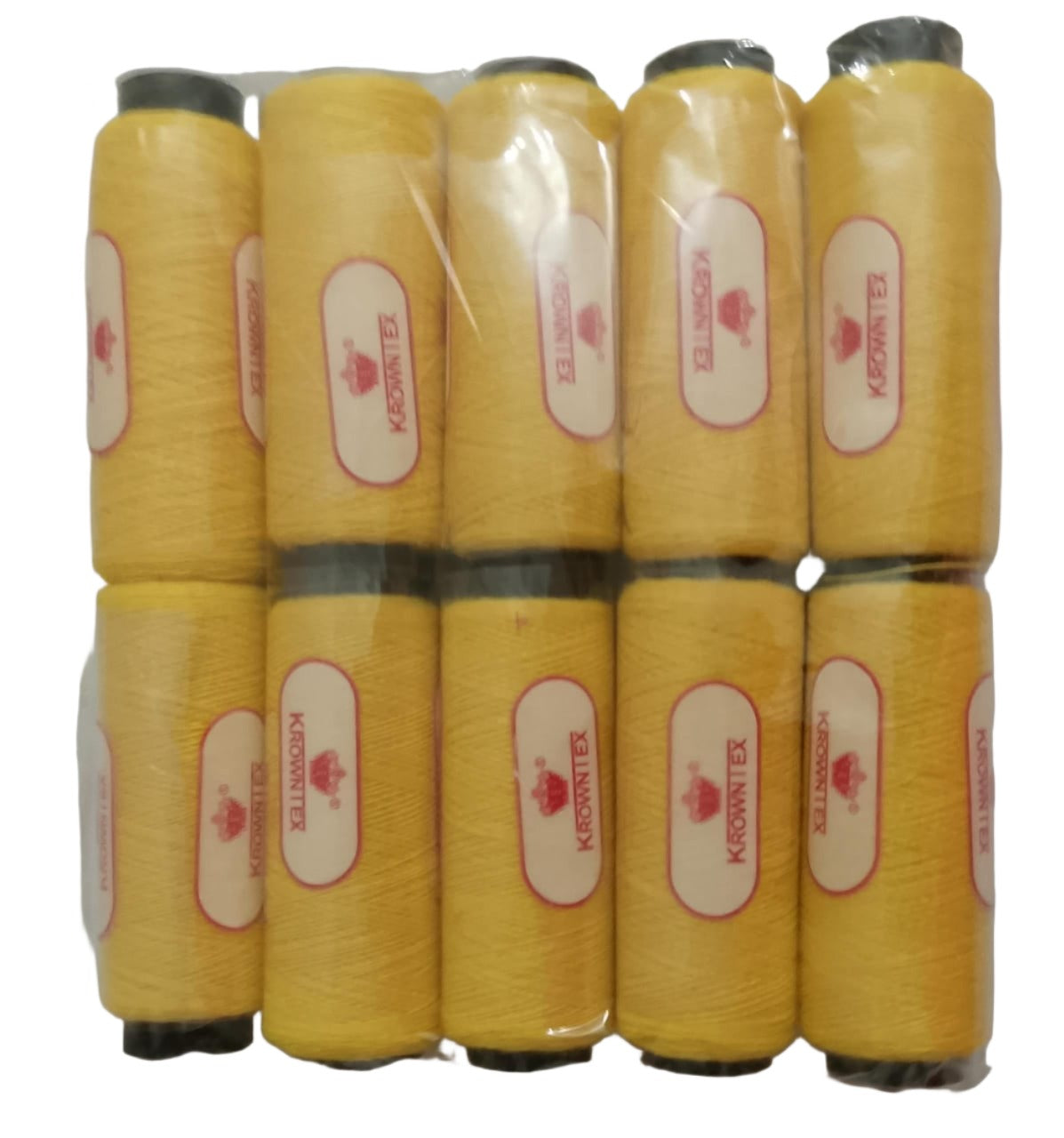 High Quality Sewing Thread, Pack Of 10, Yellow | OVY3l