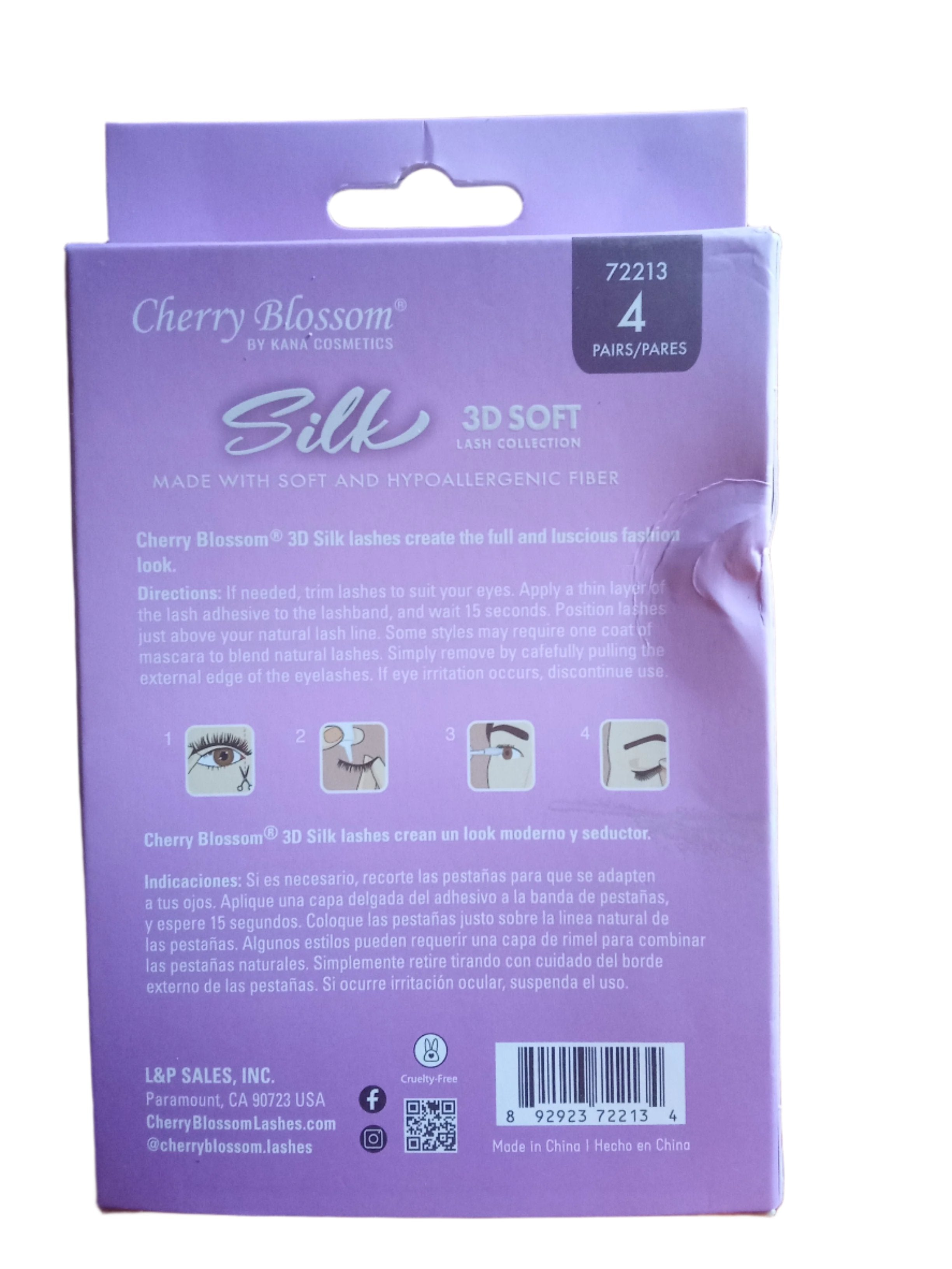 Cherry Blosson Silk 3D Soft Eyelashes (4 Pairs) | BLTN52