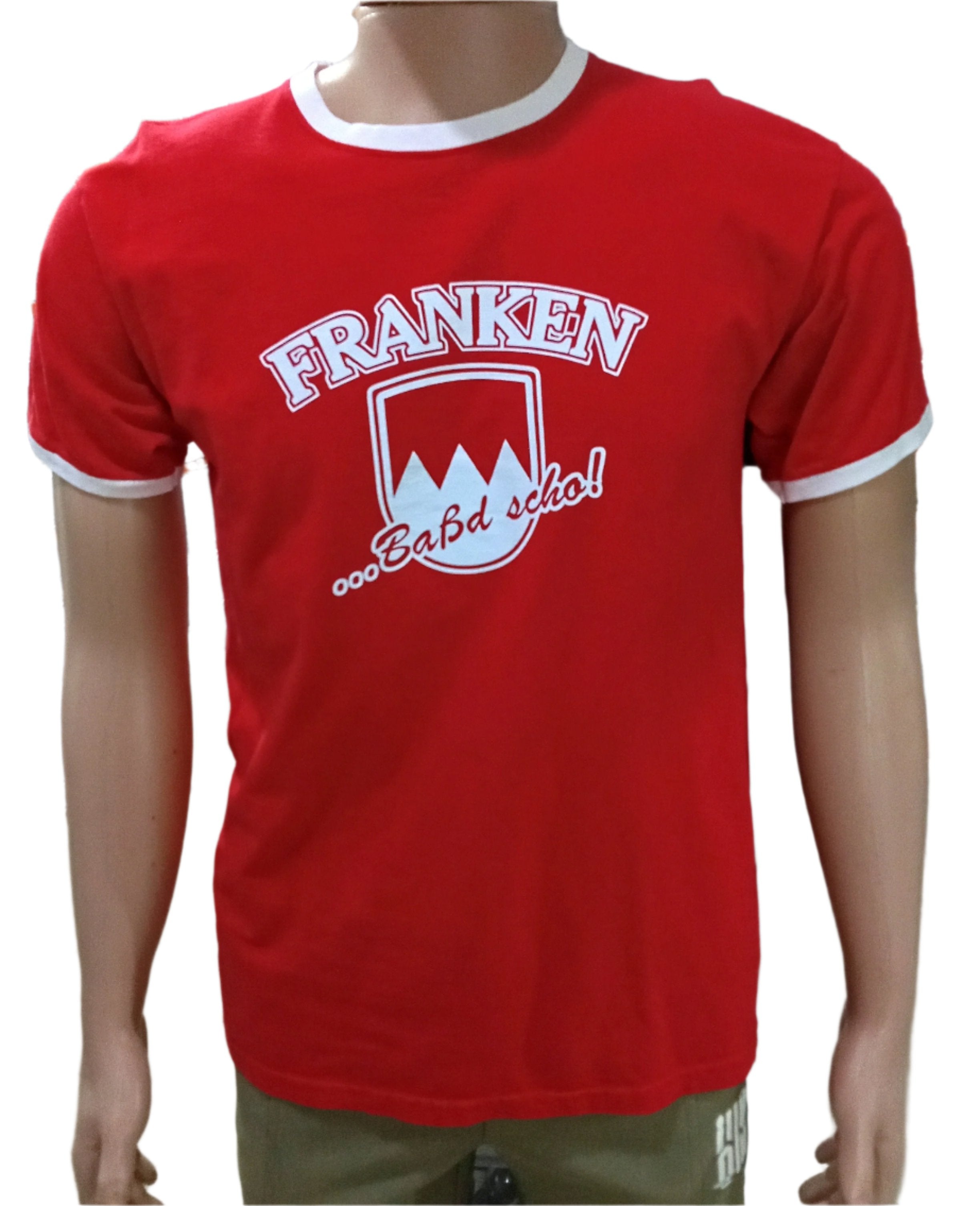 Franken Red and White Polo T-Shirt (Unisex) | GWDL12