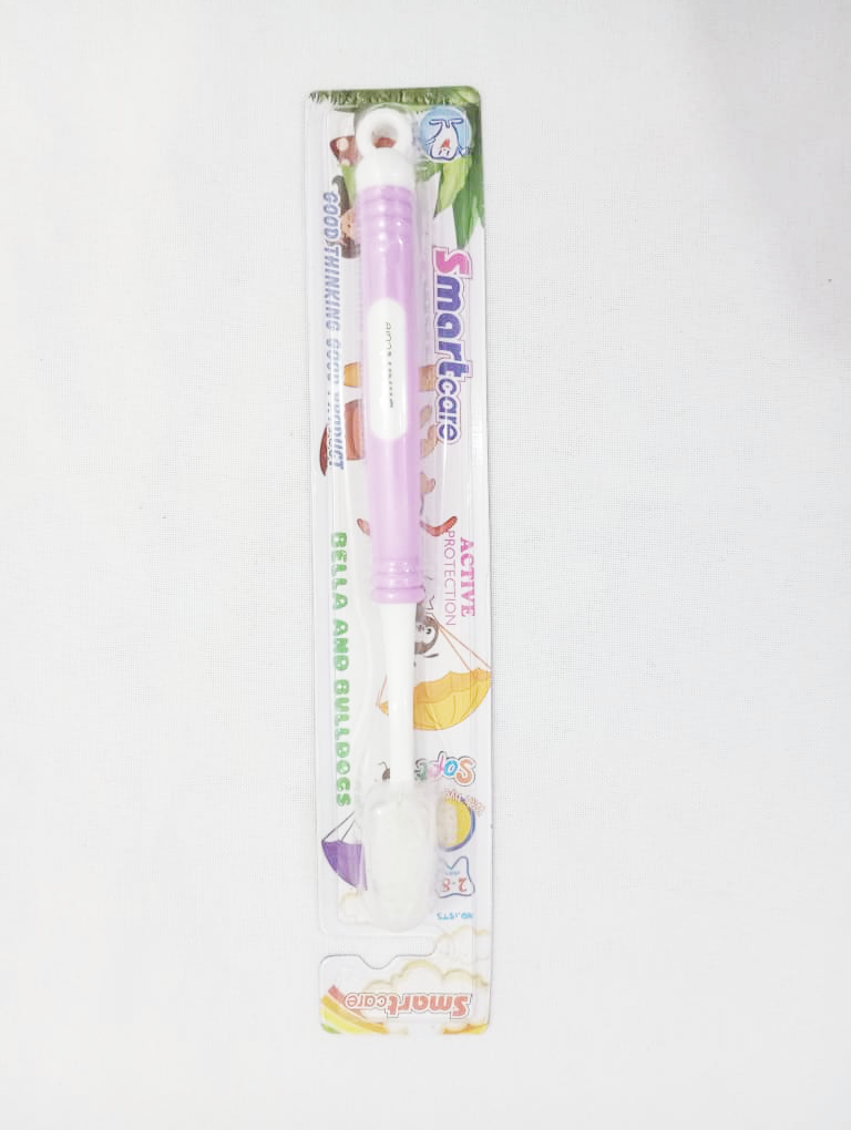 Smartcare Active Protection Children's Toothbrush 2-8 Years Bella & Bulldogs, Purple | EVG42d